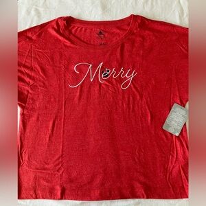 NWT Disney Parks Merry T-shirt Holiday Christmas
